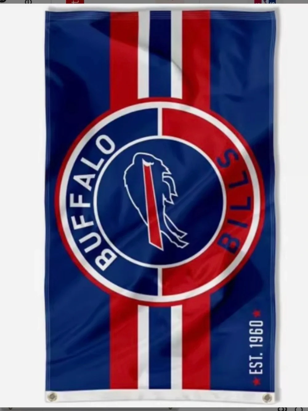 Buffalo Bills 3x5 NEW Flag and Red Graphic Team